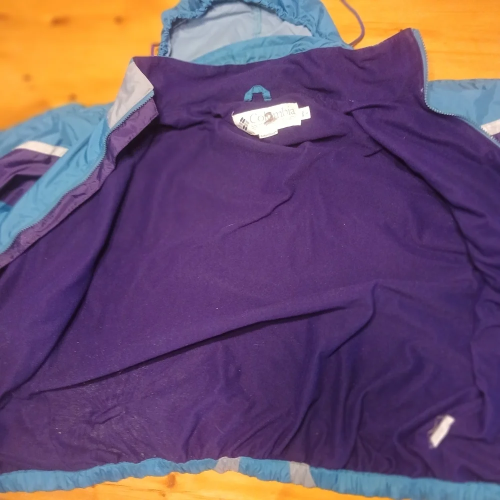 Columbia Blue and Purple Windbreaker Jacket